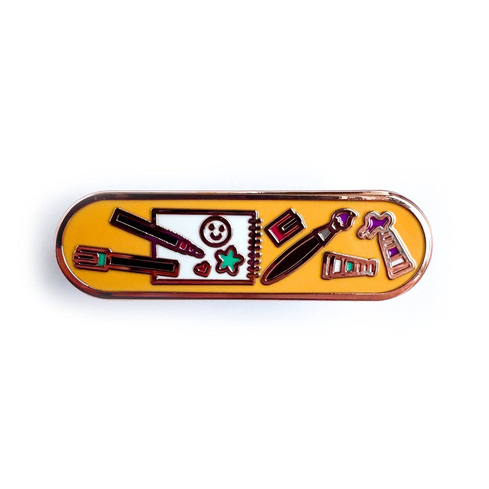 Art Personality Plaque Enamel Pin