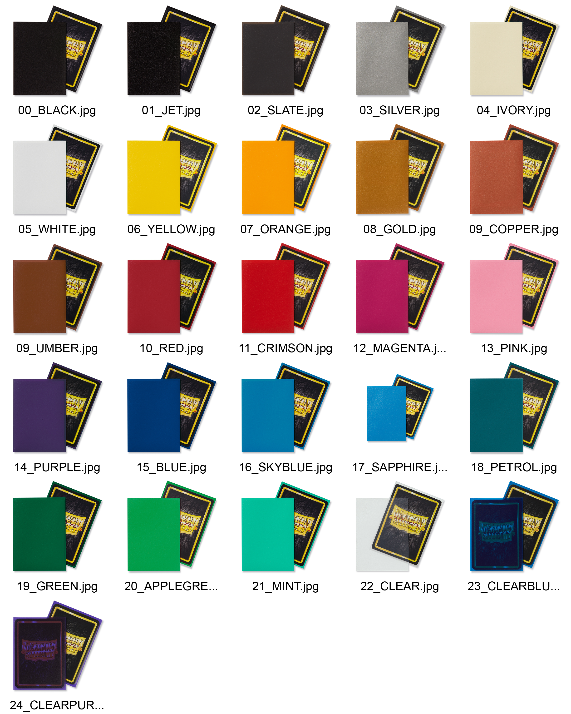 Dragon Shield Colors