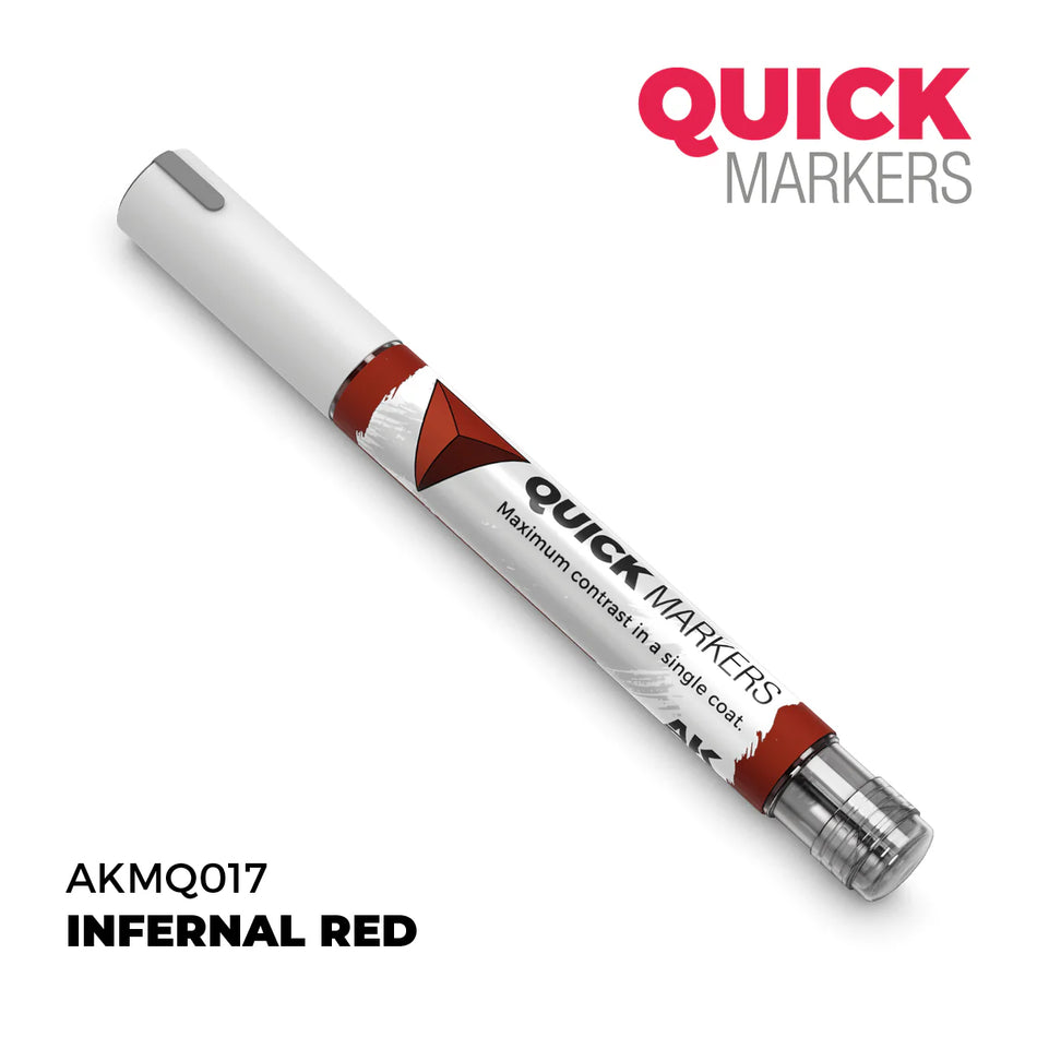 AK Interactive: Quick Marker - Infernal Red