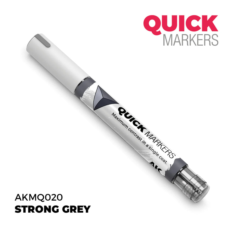 AK Interactive: Quick Marker - Strong Grey