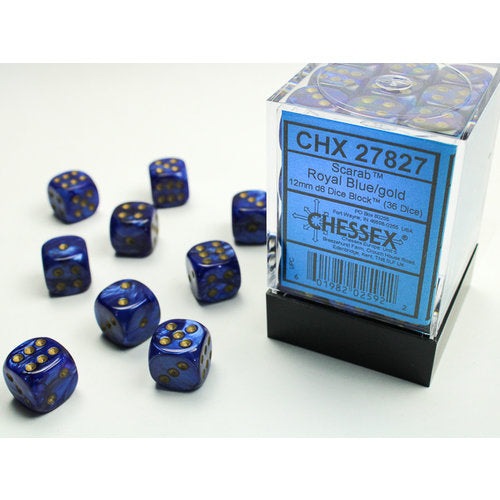 Chessex 12mm d6 Scarab Styles (36 dice)
