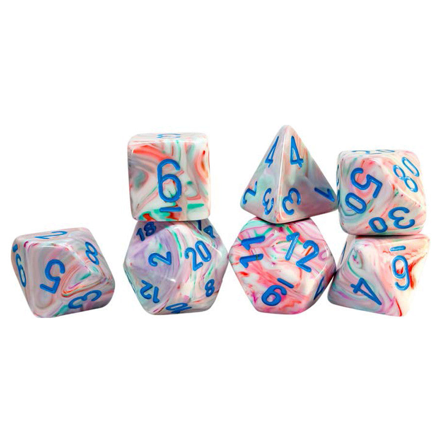 Chessex: Mega Hedrals: Festive Pop Art/Blue