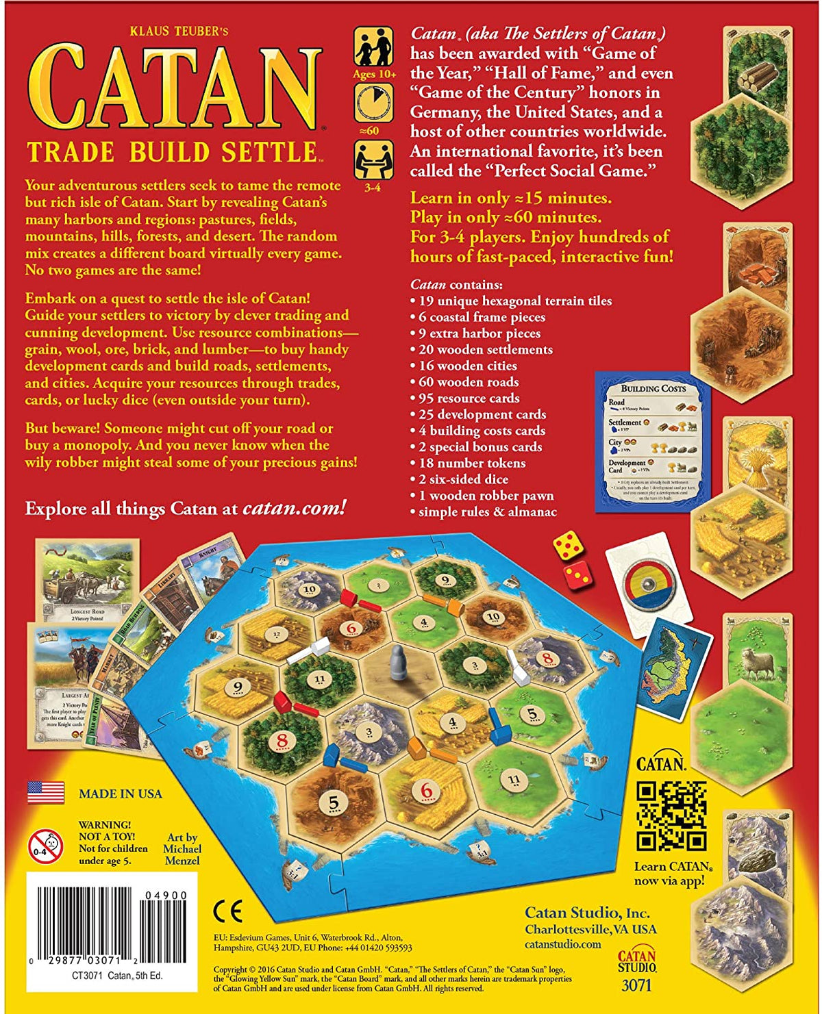 Catan Base Game Back