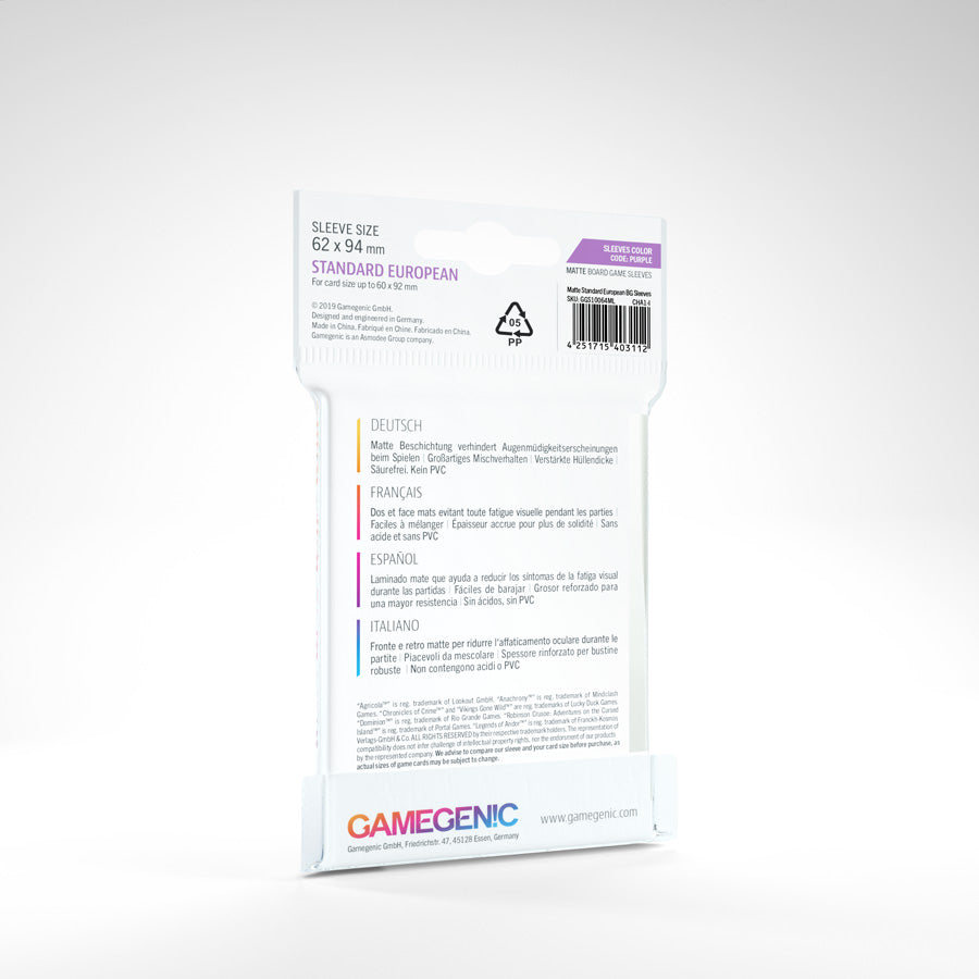 GameGenic: MATTE: Standard European