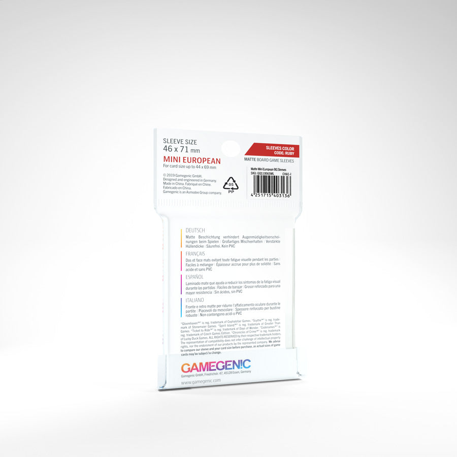 GameGenic: MATTE: Mini European