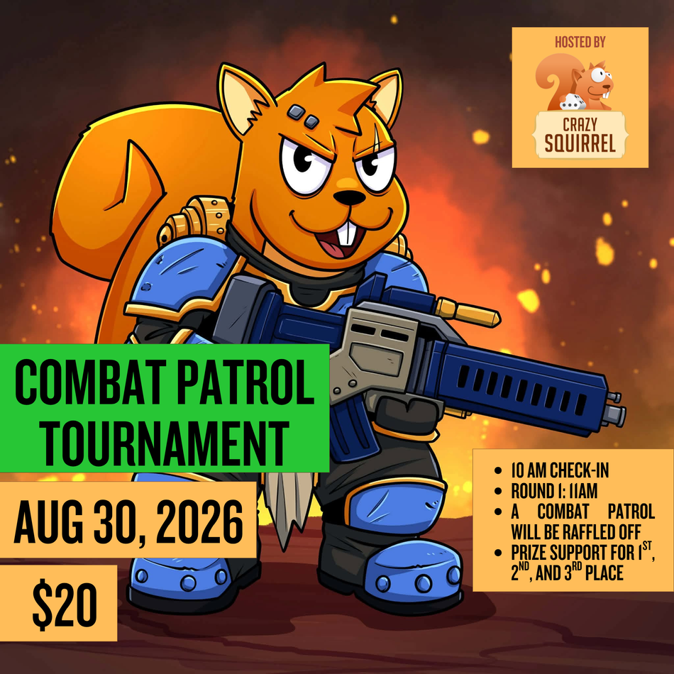 Warhammer 40K: Combat Patrol Tournament 30 Aug 2026