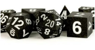 RPG Silicone Dice Set: Gold Scatter