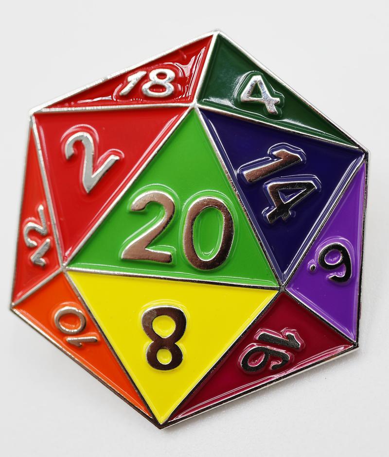 Pin: Rainbow d20