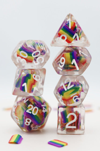 Dice for All: Pride RPG Resin Dice Sets
