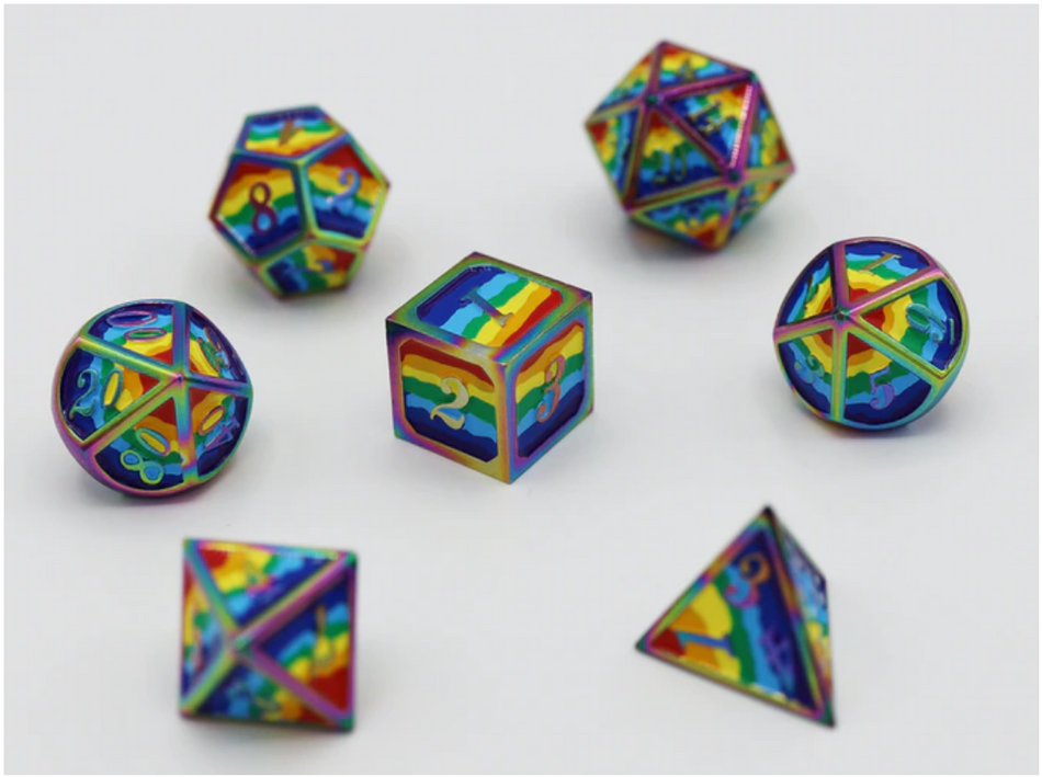 RPG Metal Dice: Dice For All Pride Collection (various)