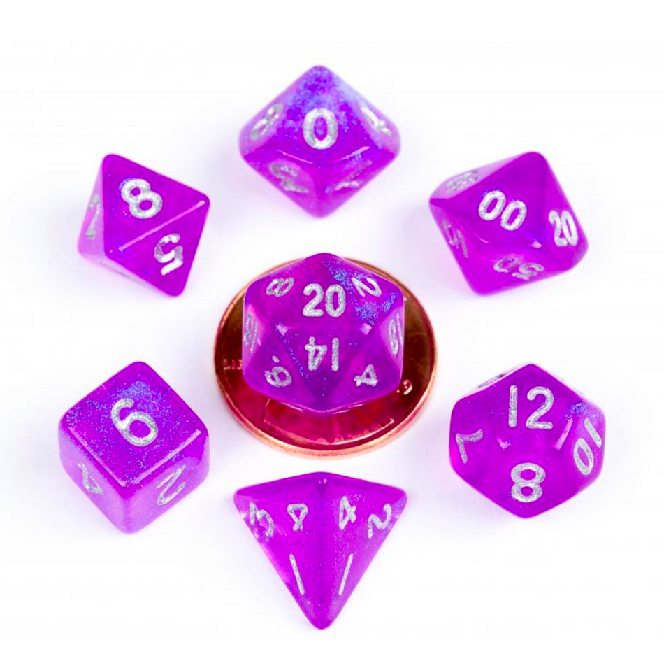 7-Set Mini Stardust dice (various colors)