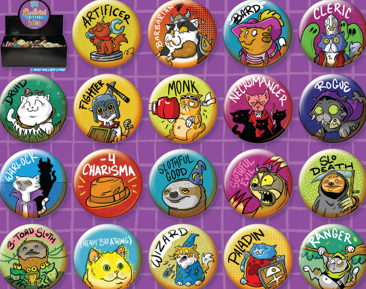Critical Critters Button