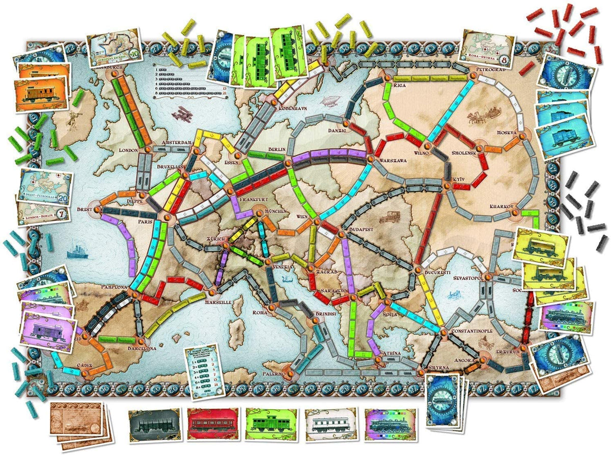 Ticket to Ride Europe Board