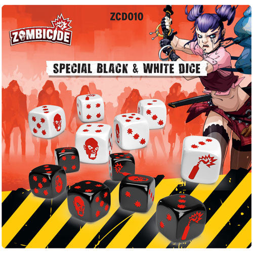 Zombicide: Black and White Dice Pack