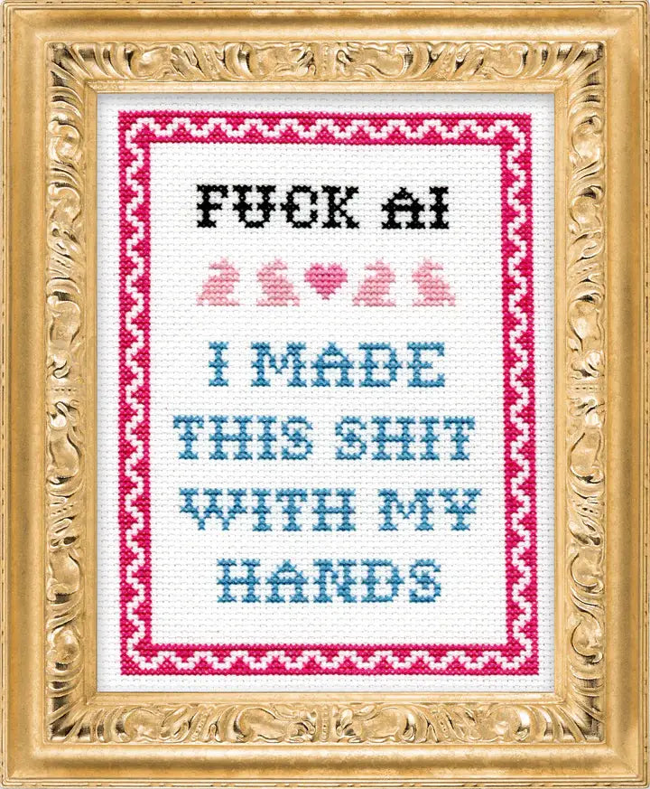 F*CK AI Deluxe Cross Stitch Kit
