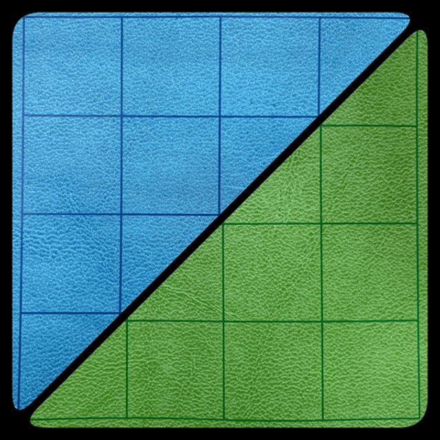Reversible Battlemat: 1" Blue/Green Squares