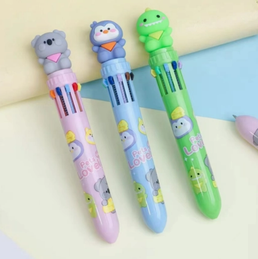 Animal 10-color Retractable Pen