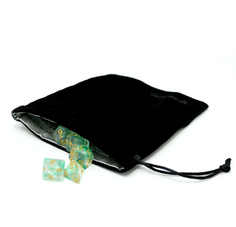 Die Hard Dice: Medium Satin Lined Velvet Bag (various)