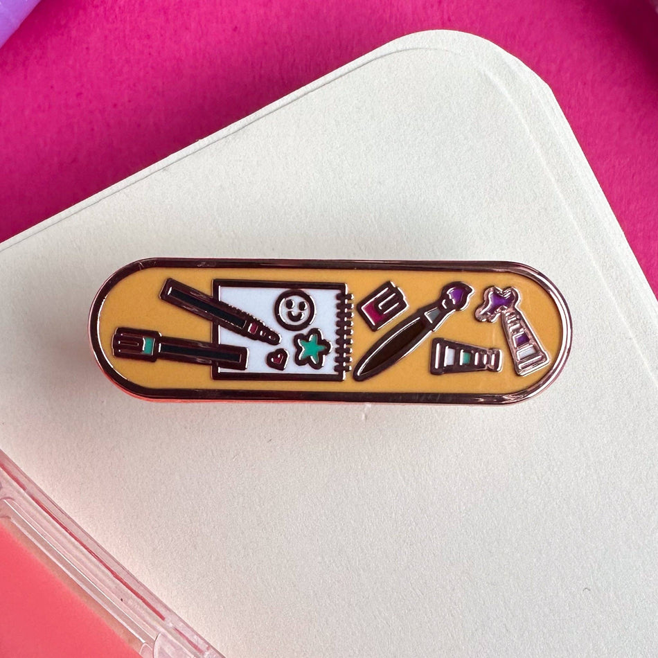 Art Personality Plaque Enamel Pin
