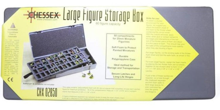 Chessex: Large Figure Storage Box (80 count)
