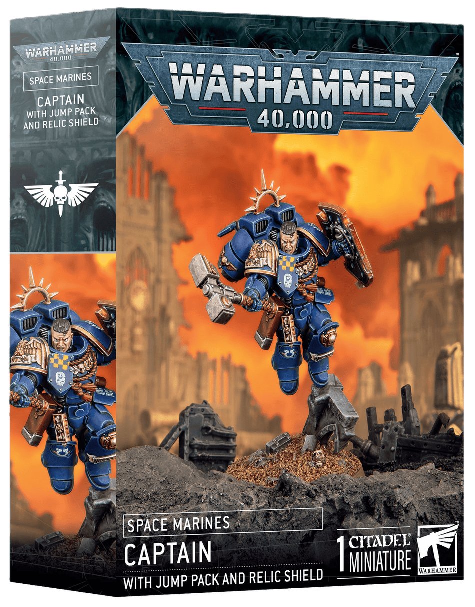 WH 40k - Space Marines: Captain w/Jump Pack & Relic Shield