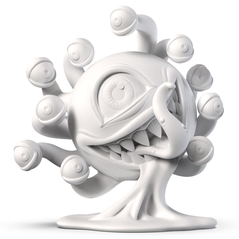 Kidrobot 7" Scale Resin Beholder (Blank)