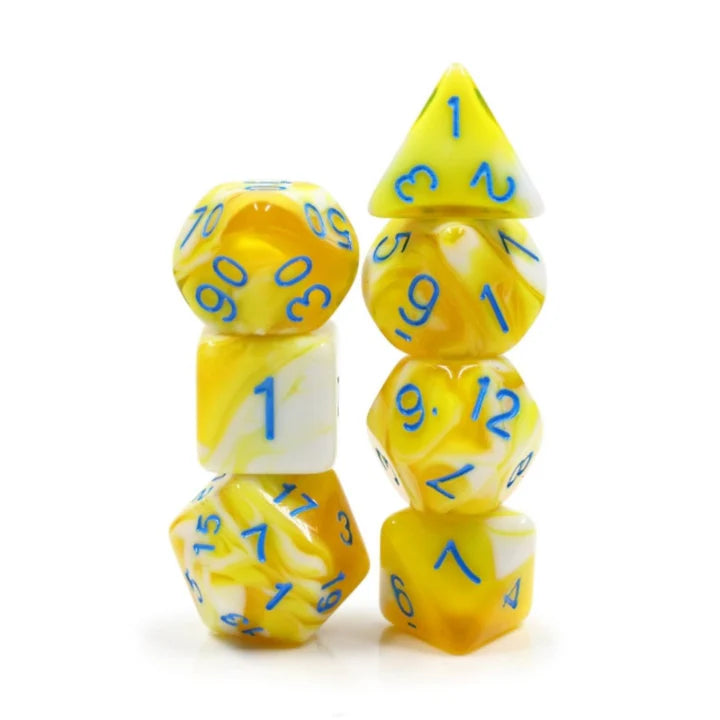 RPG Dice Set: Lemon Cream