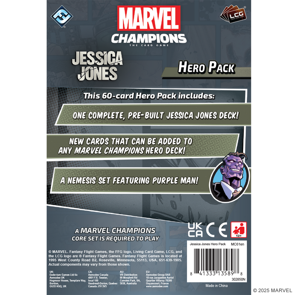 Marvel Champions: Jessica Jones Hero Pack