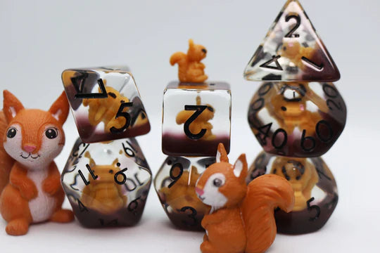 RPG Dice Set: Squirrel Dice