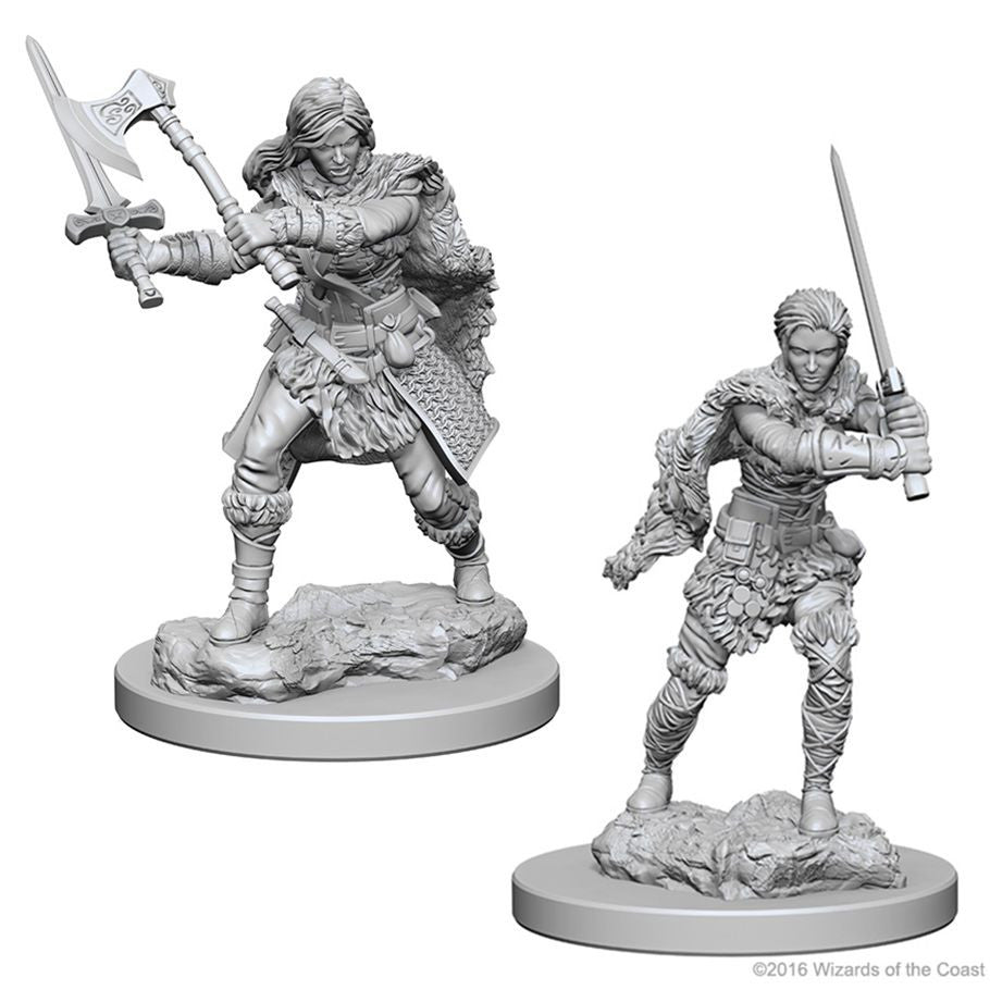 D&D: Nolzur's Marvelous Minis: Human Female Barbarian W1